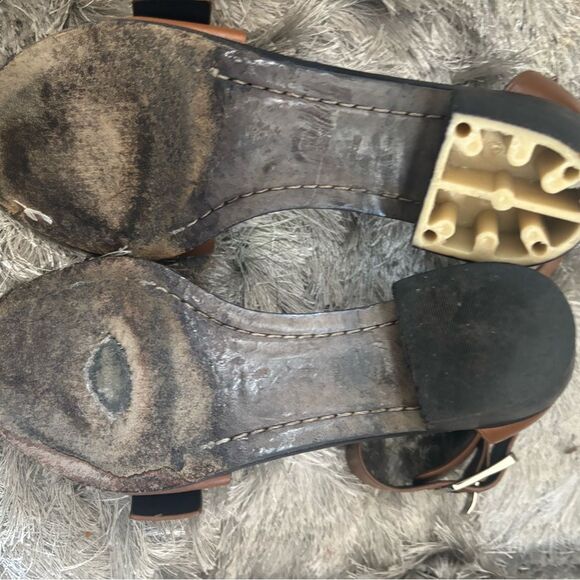 Alexander wang cuff buckle flats shoes open toe sandals ankle spartiates cutout - Picture 4 of 10